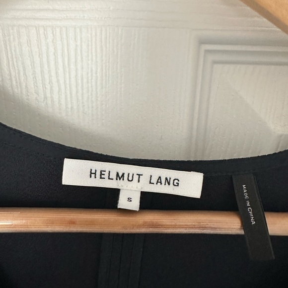 Helmut Lang Long-Sleeve V Neck MIDI Dress - Picture 4 of 4